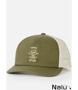 Rip Curl Trucker Cap Search Icon Canvas Dark Olive