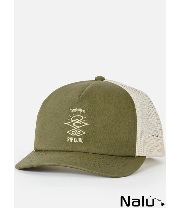 Rip Curl Rip Curl Trucker Cap Search Icon Canvas Dark Olive