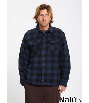Volcom Bowered II Fleece Shirt Marine