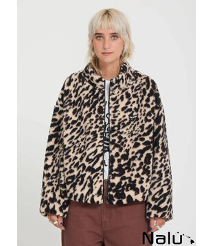 Volcom Wylding Out Sherpa Jacket Animal Print