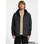 Volcom Single Stone Lined Zip Hoodie Heather Black