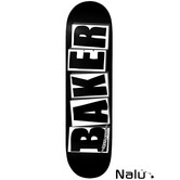 Baker 8.0 Brand Logo Skateboard Deck Black/White