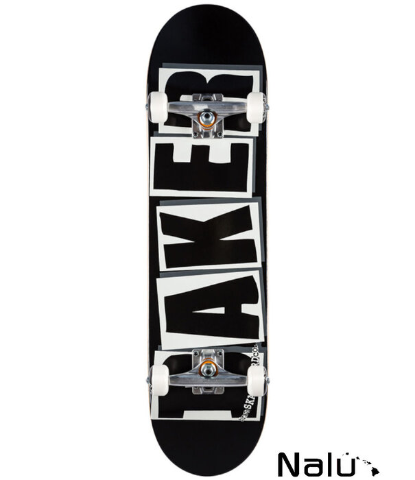 Baker Baker 8.25 Brand Logo Complete Skateboard Black