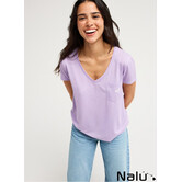 Roxy Laguna Green V Neck Viola