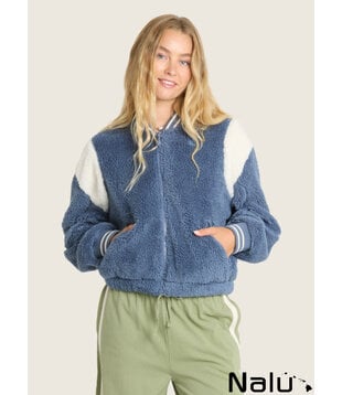 Billabong Batter Sherpa Fleece Smoke Blue