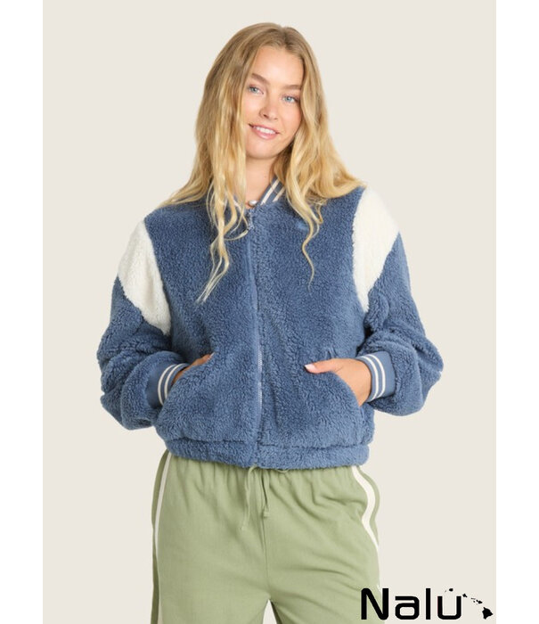 Billabong Billabong Batter Sherpa Fleece Smoke Blue
