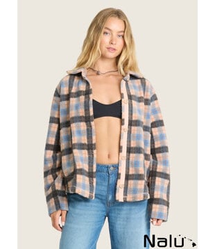 Billabong Breezy Shacket Blue Bell
