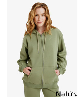 Roxy Surf Stoked Zipped Brushed Oil Green