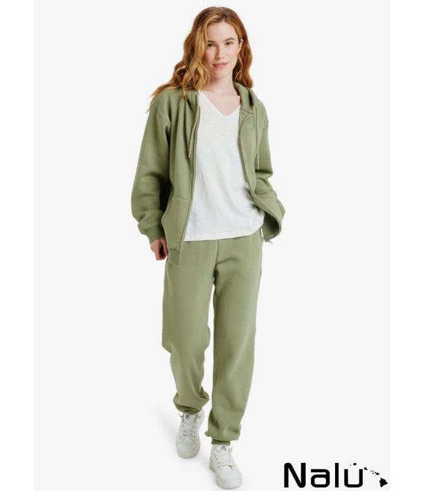 Roxy Roxy Surf Stoked Zipped Brushed Oil Green