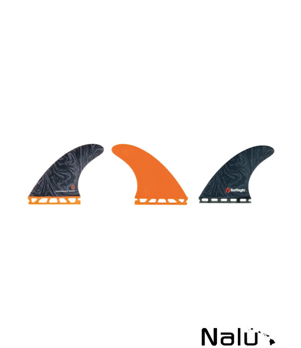 Surflogic Surflogic Small Thruster Fin Set Performance Series Orange
