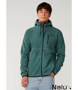 Rip Curl Departed Zip Fleece Sweater Mutted Green