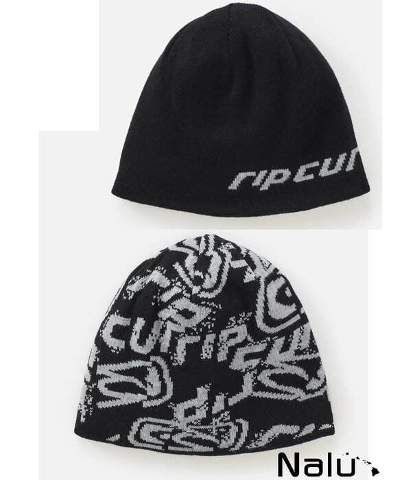 Rip Curl Rip Curl Archive Skull Reversible Beanie Black Grey