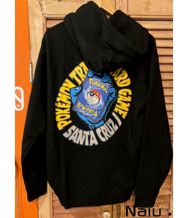 Santa Cruz Santa Cruz Pokémon TCG Hand Zip Hooded Heavyweight Sweatshirt Black