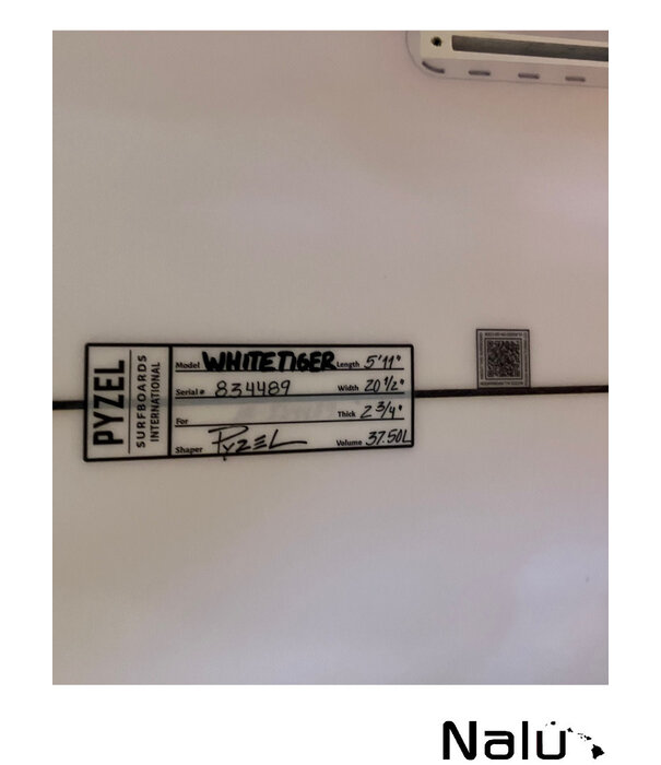 Pyzel Surfboards Pyzel 5'11" White Tiger Gebruikt