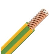 VOB H07V-R draad PVC samengeslagen 750V Eca 70Â°C geel/groen 6mm²