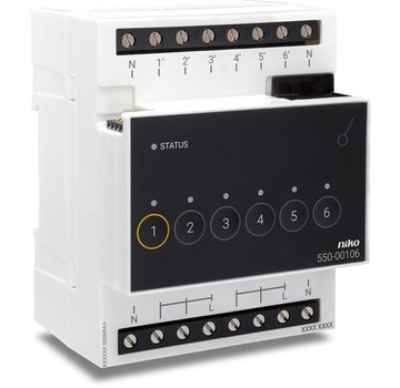 Niko Home Control 6 voudige schakelmodule