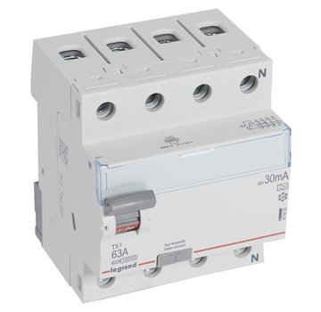 Legrand Differentieelschakelaar TXÂ³ 4P 30mA 63A Type A - 4 modules