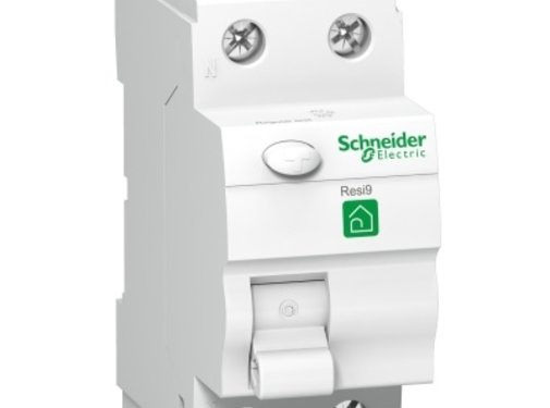Schneider Electric RESI9 differentieelschakelaar 2P 63A 30 mA A