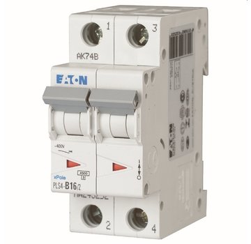 EATON Installatieautomaat PLS4-C16/2-MW . C 16A . 2 Polig . 4.5 kA