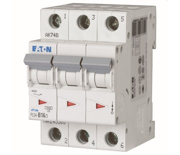 EATON Installatieautomaat PLS4-C16/3-MW , C 16A , 3 Polig , 4,5 kA