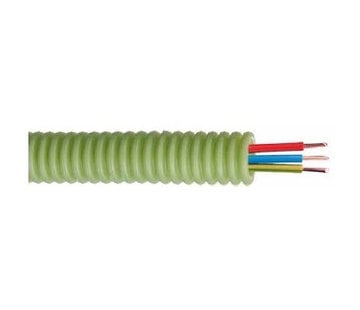 Green Flex Green Flex voorbedrade buis 16mm LS0H groen + installatie H07Z1-U 3G2.5mmÂ² (100m)