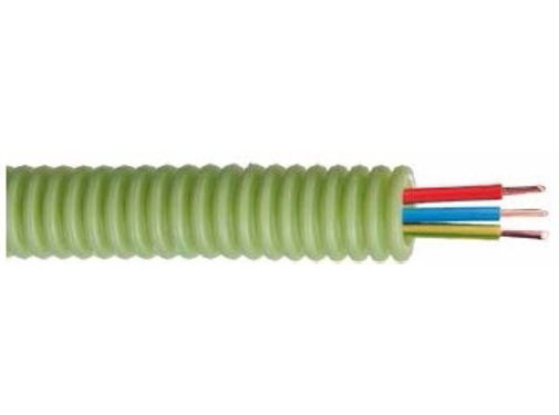 Green Flex Green Flex voorbedrade buis 16mm LS0H groen + installatie H07Z1-U 3G2.5mmÂ² (100m)