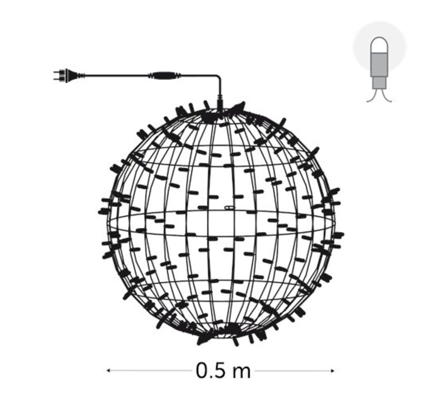 Playlight Sphere LED - 50cm 18W | Koud Wit