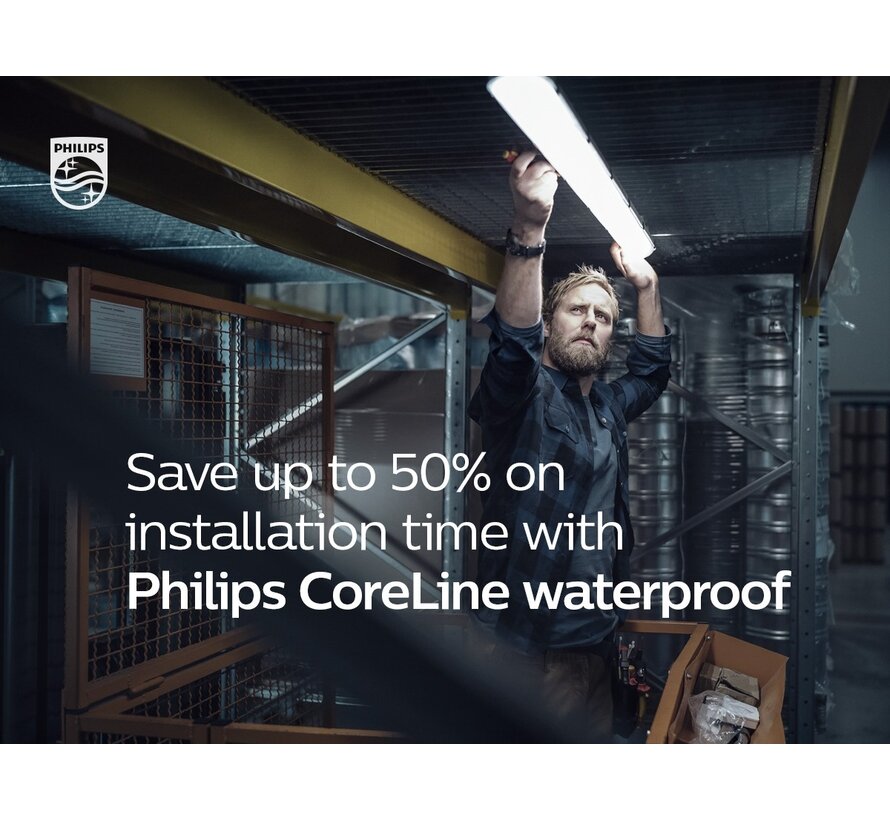 Waterdichte Philips LED armatuur 120 cm