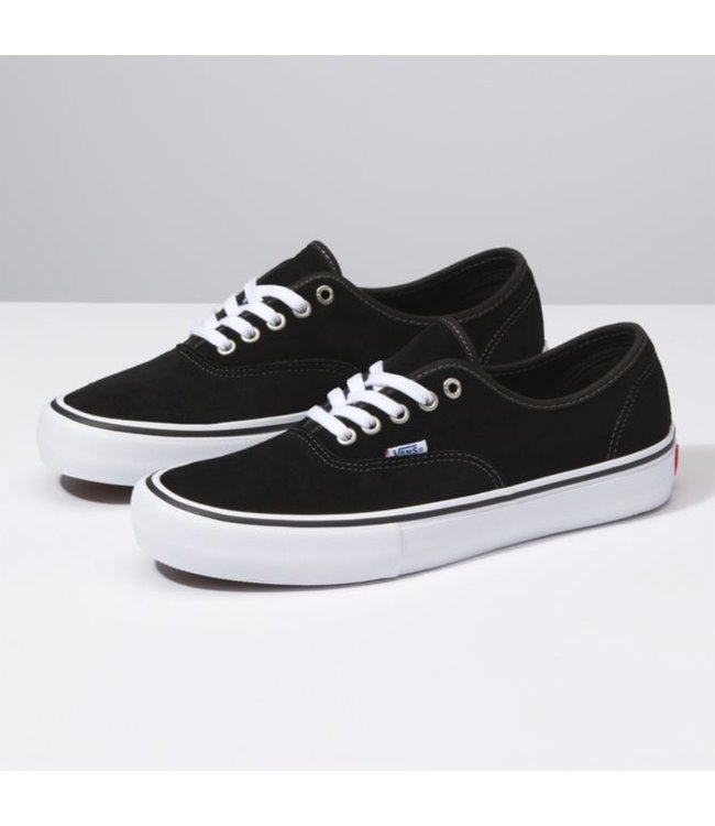 vans authentic pro black white