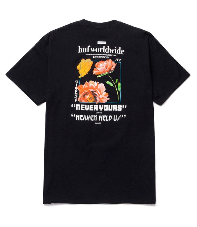 NEVER YOURS S/S TEE - BLACK - Skateshop.be