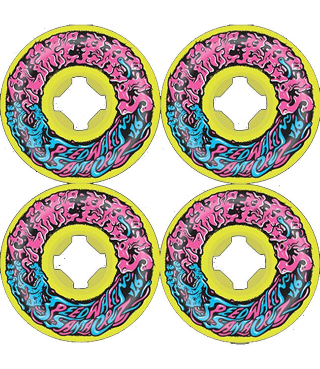 SANTA CRUZ SLIME BALLS VOMIT 2 MINI YELLOW/PINK/BLUE - 54MM 97A