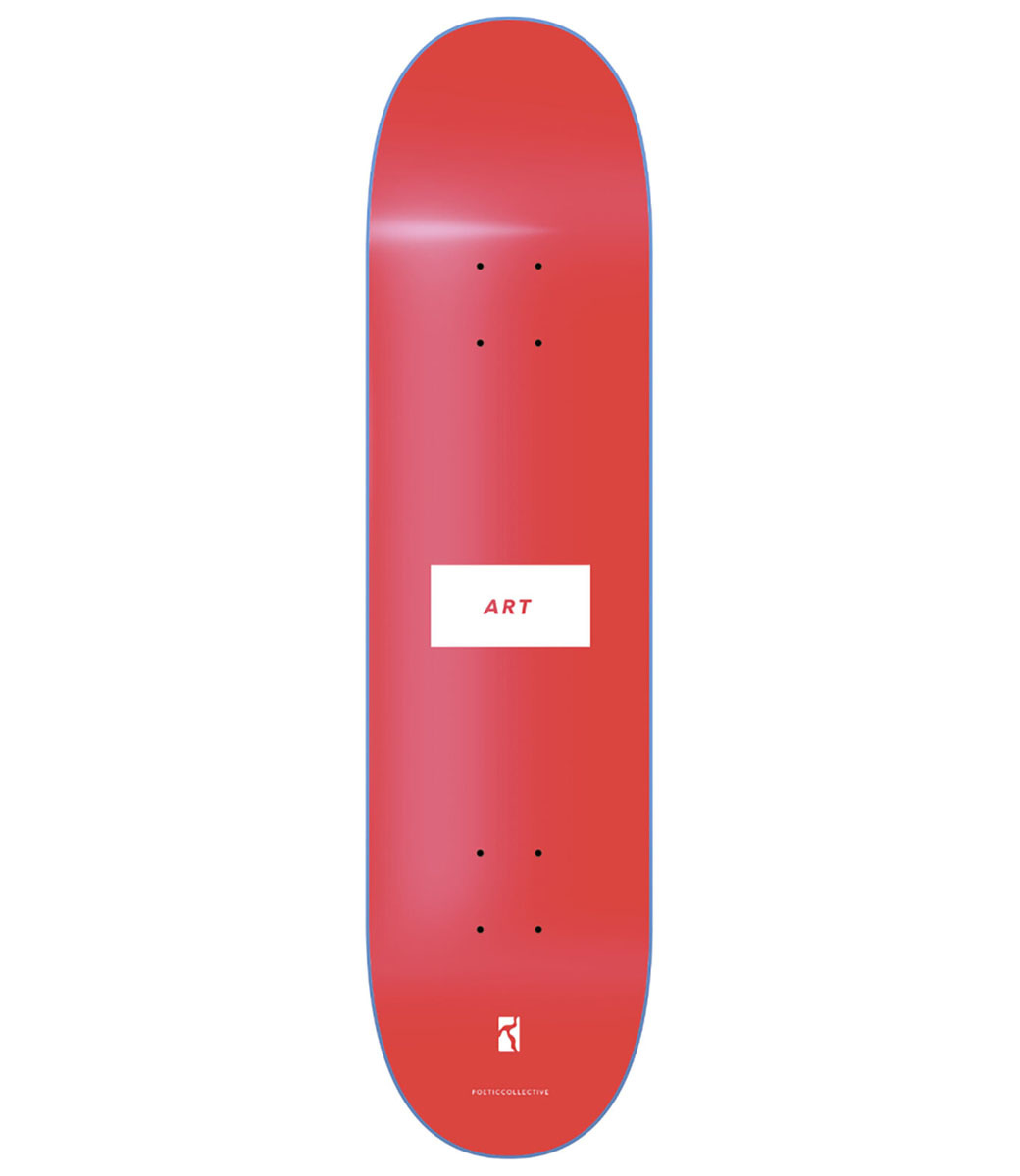 POETIC COLLECTIVE ART Deck Red - 8.0