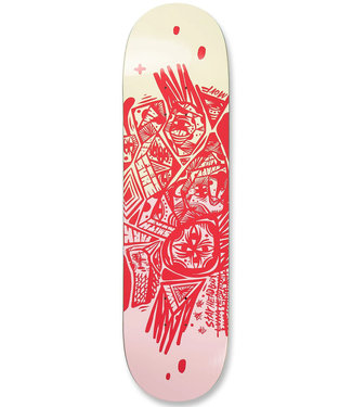 UMA LANDSLEDS Evan Right Said Deck Red - 8.5