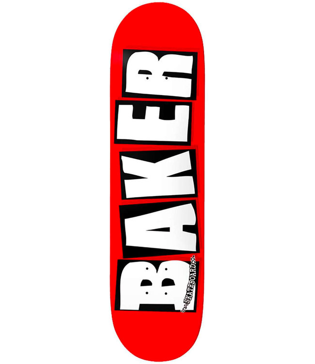 BAKER Brand Logo Deck Red/White - 8.0