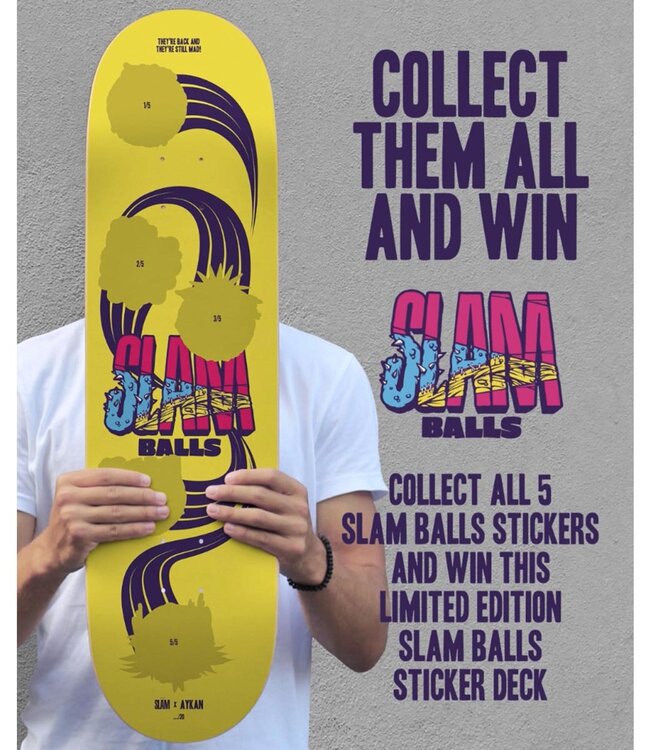 SLAM Slam Balls Deck Yellow - 8.0