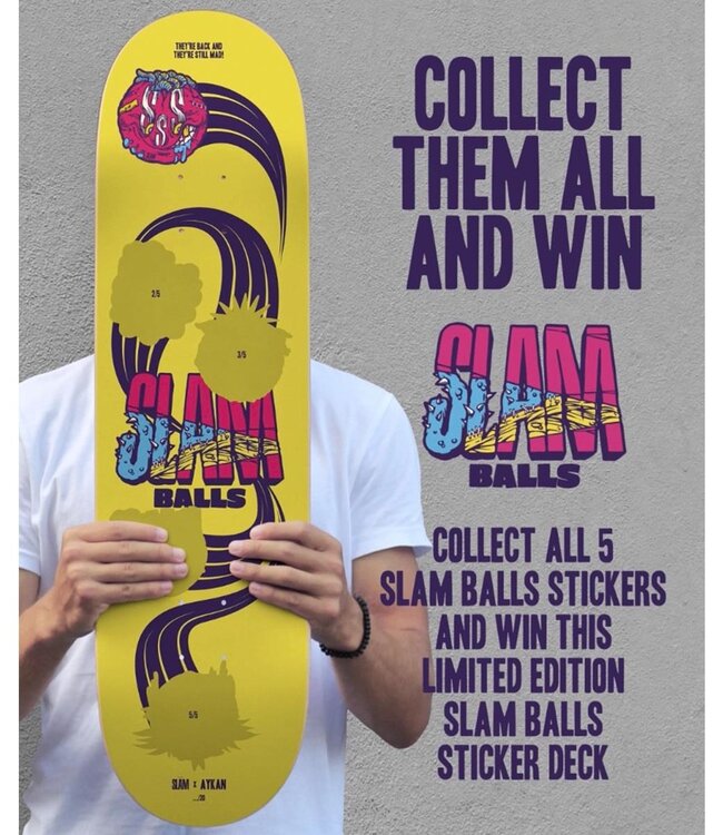 SLAM Slam Balls Deck Yellow - 8.0