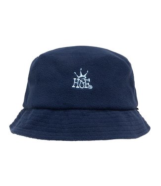 HUF Crown Polar Fleece Bucket Hat - Navy