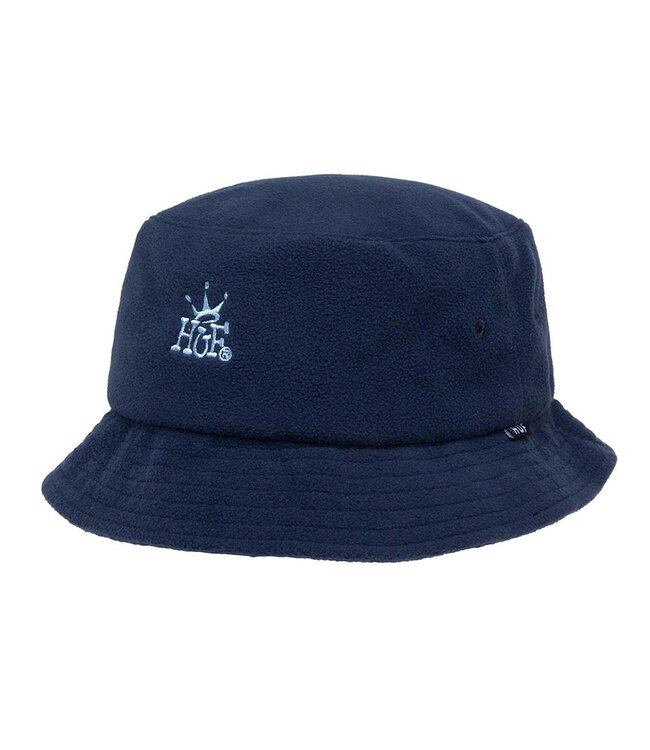 HUF Crown Polar Fleece Bucket Hat - Navy