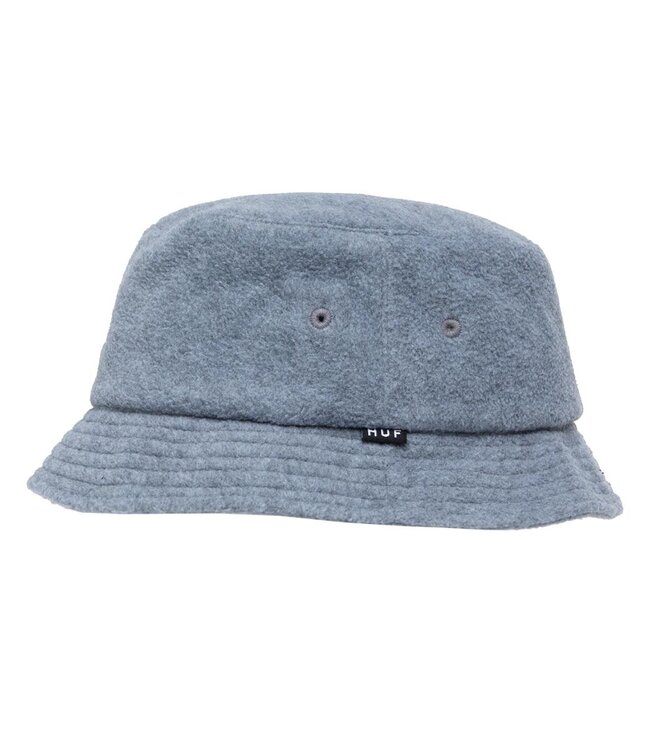 HUF Crown Polar Fleece Bucket Hat - Steel Grey