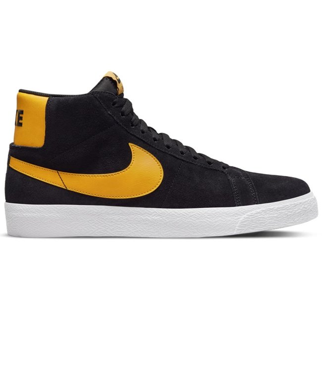 NIKE SB Blazer Mid - Black/University Gold-Black-White - Skateshop.be