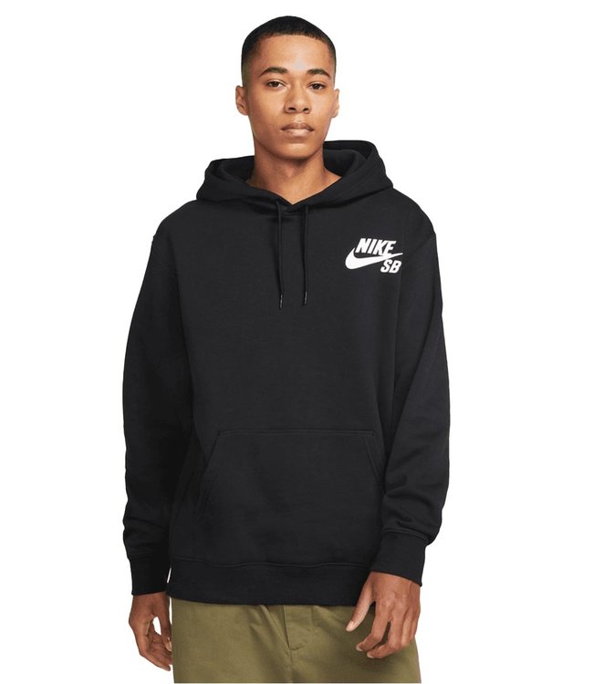 nike sb icon black and white hoodie