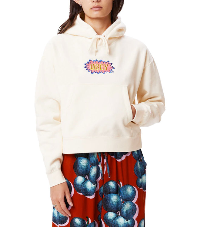 OBEY Bubble Cropped Hood - Unbleached