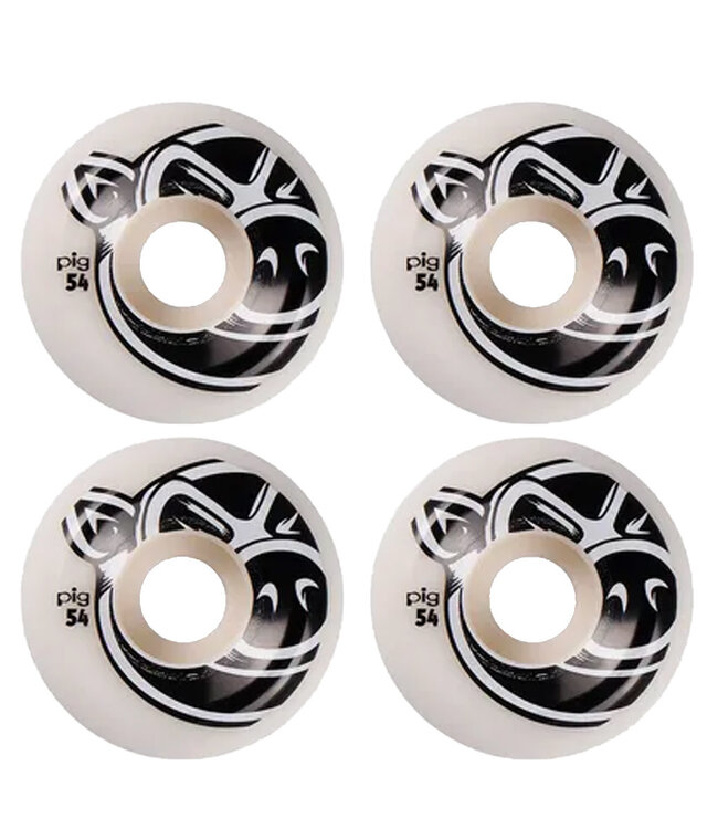 PIG WHEELS Pig Head C-Line Wheels Natural - 54Mm