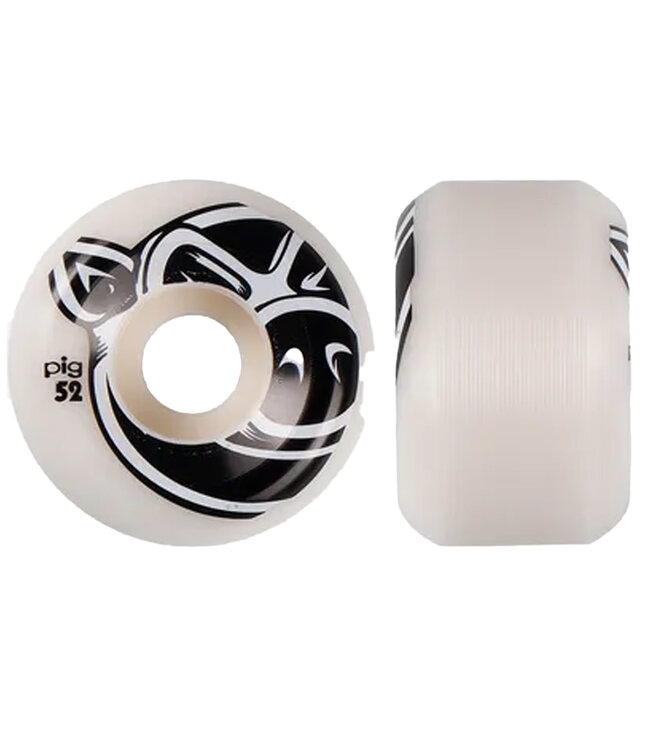 PIG WHEELS Pig Head C-Line Wheels Natural - 52Mm