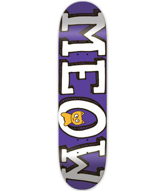 MEOW Meow Logo Deck Purple - 7.25