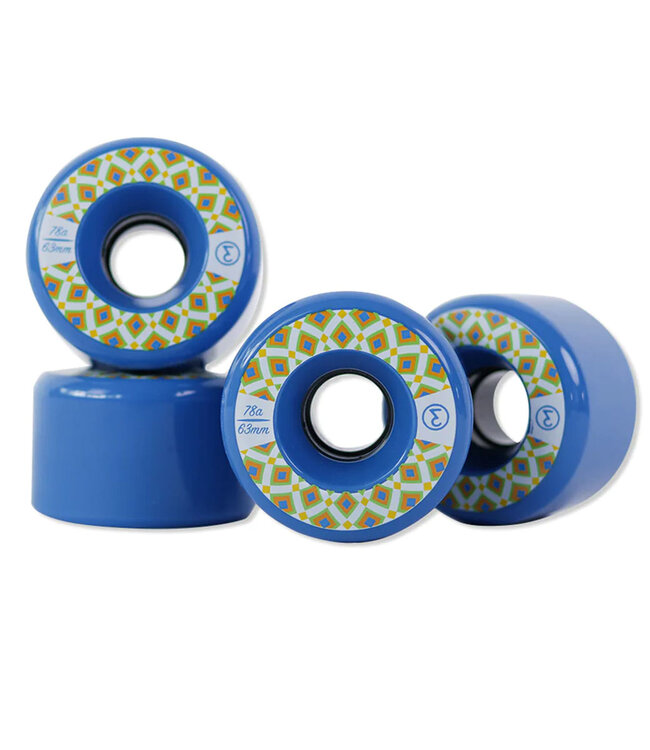 PREDUCE Blue Thai Pattern Wheels - 63Mm 101A