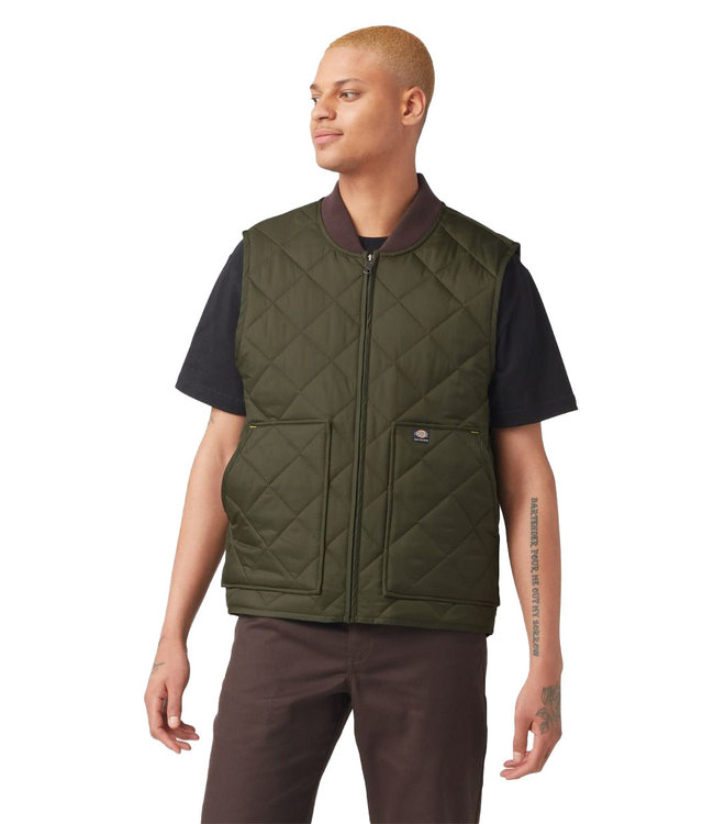 DICKIES Vincent Quilted Vest - Military Green