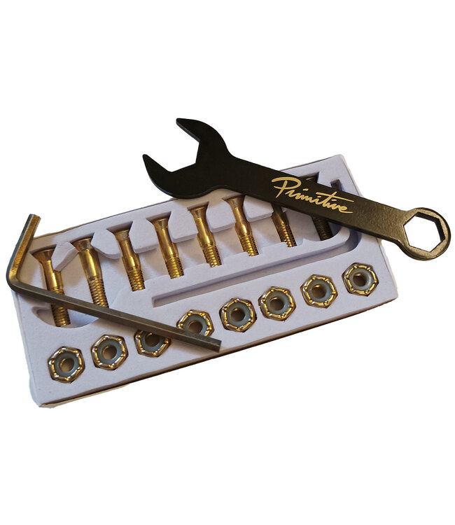 PRIMITIVE Set Allen Bolts 7/8" - Black/Gold