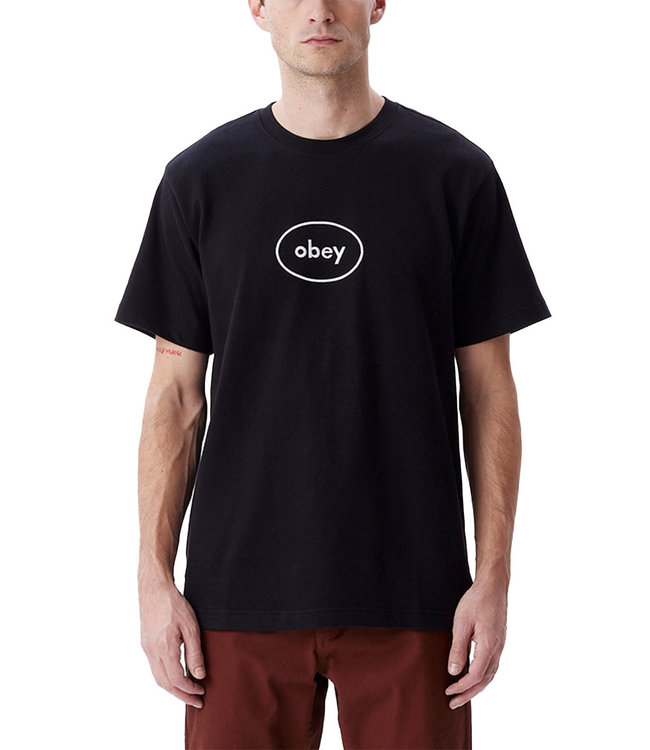 OBEY Oval T-Shirt - Black