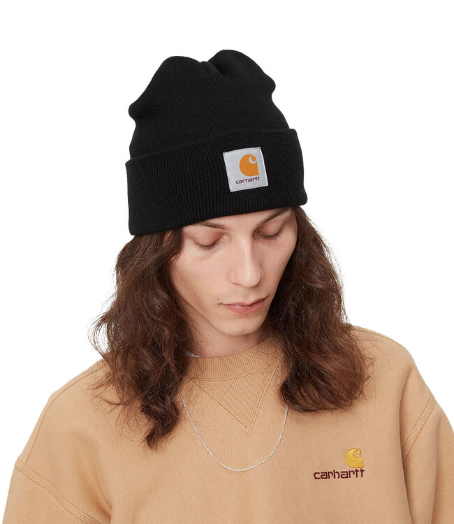 CARHARTT WIP Short Watch Hat - Black